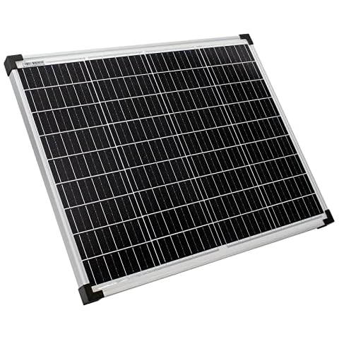 Panel solar WilTec 50W monocristalino con células de grado A incrustadas Cover