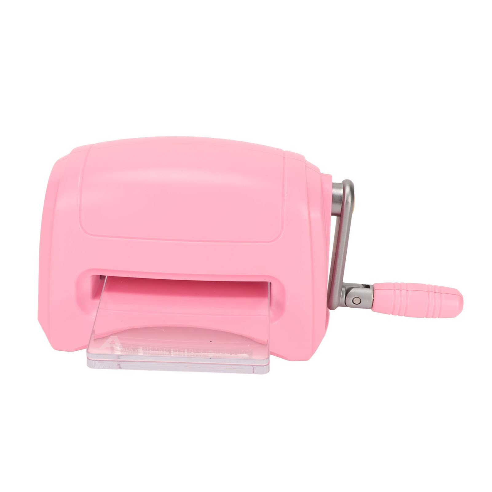 Machine à gaufrer bricolage portable en plastique rose en alliage de zinc outil de gaufrage à la main pour les projets d'artisanat en papier scrapbooking utilisation scolaire et