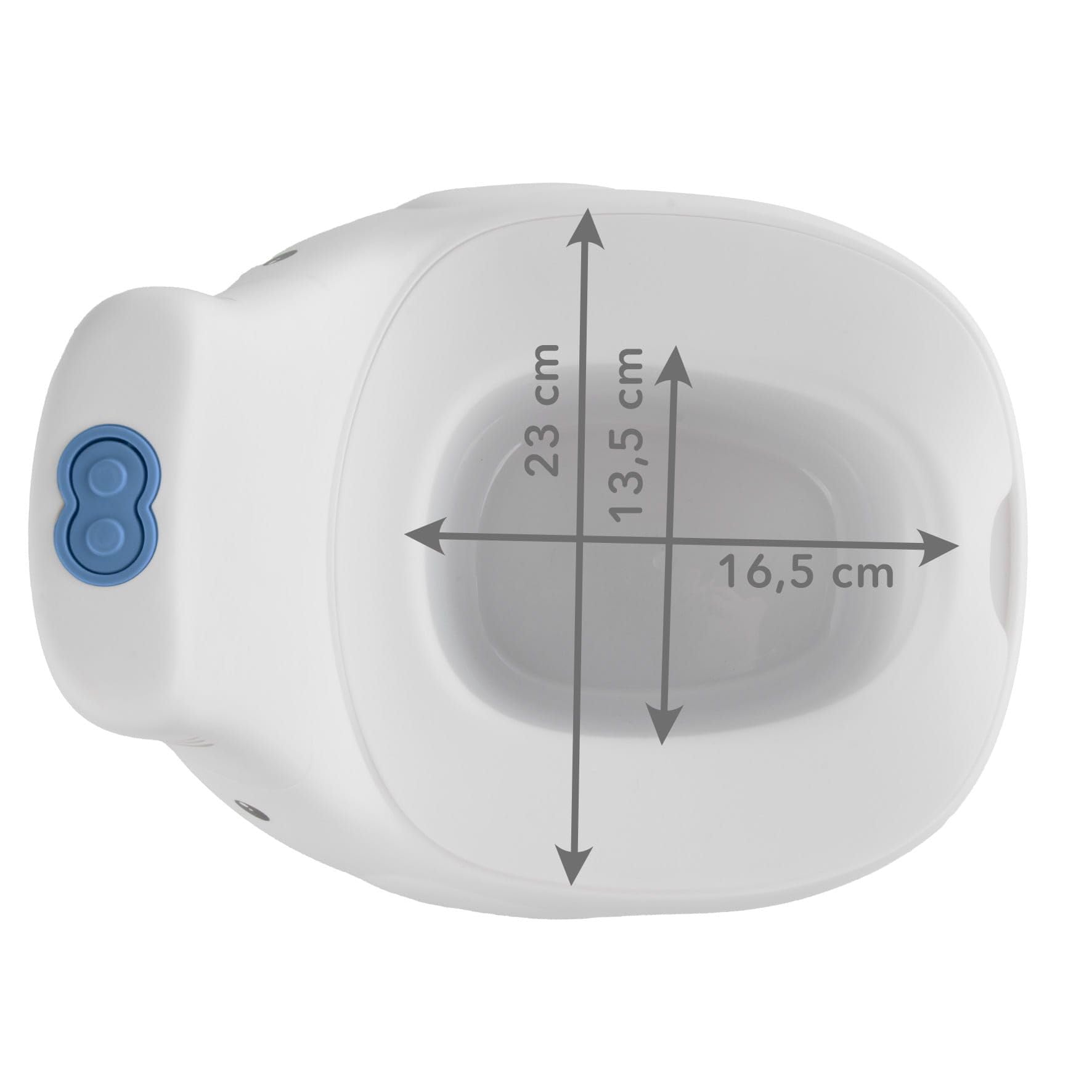KIDWELL® Baby Töpfchen - Toilettensitz Kinder - Kidwell FINO Töpfchen für Kinder mit Musik & Spülgeräusch – Kindertoilette mit Herausnehmbarem Einsatz & Deckel – BPA-Frei ab 18 Monaten (Blau)