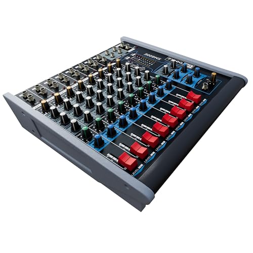 Image of DaBeatz SM800E Professional 8 Channel Audio Mixer, Stereo Echo DJ Sound Mixer for Parties, Stage Effects, Weddings, Karaoke & Studio Recording,Diwali Giving Your Occasion an Impressive Output SM800