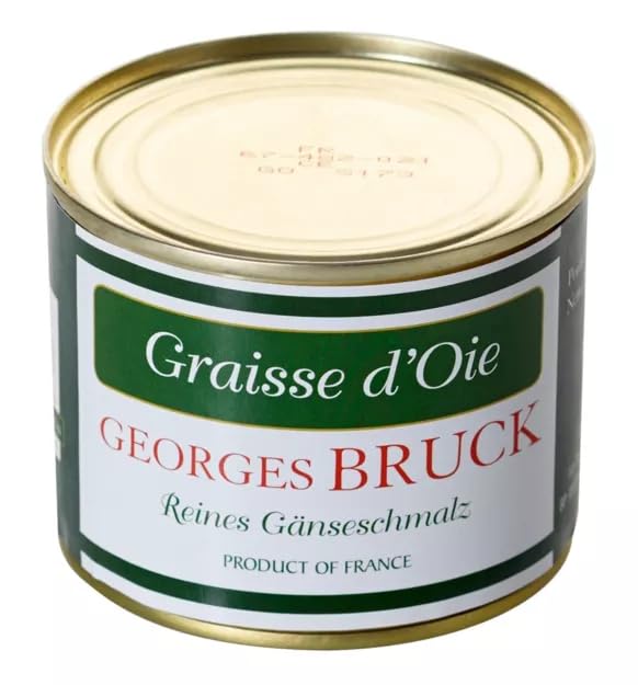 GEORGES BRUCK - Foie Gras de STRASBOURG, Alsace - Grassa de Oca - Lata de 180gr