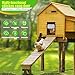 Automatic Chicken Coop Door Solar Powered - Remote Control/Timer/Light Sensor 3 Modes, Anti-Pinch Safety System with LCD Display & Auto Lock