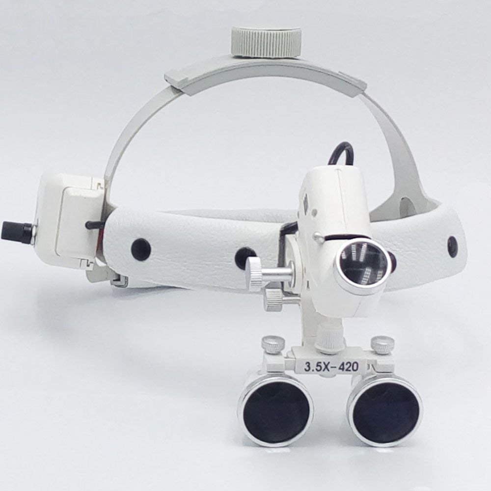 BoNew Sur~gical Me DY-106 Stirnband mit Licht, 5 W, silberfarben
