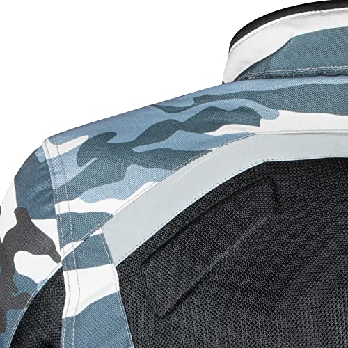 Image of Rynox Urban X - Mesh Motorcycle Riding Jacket | Impact Protection | Abrasion Resistance - Light Camo Black, Large
