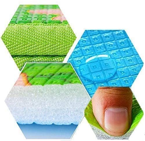 Image of KIDS GREEN Double Sided Water Proof Baby Play Mat, Play Mats For Kids Large Size, Baby Carpet, Play Mat Crawling Baby (Standard Size - 6 Feet X 4 Feet), 1 Count (KIDS-BEBY PLAY MAT GREEN)