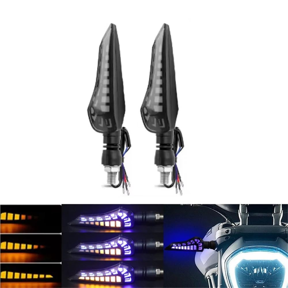 Faro Posteriore Stop Running M10 LED Indicatore di direzione per motocicletta Luce stop freno direzionale sequenziale DRL 12V Indicatori per