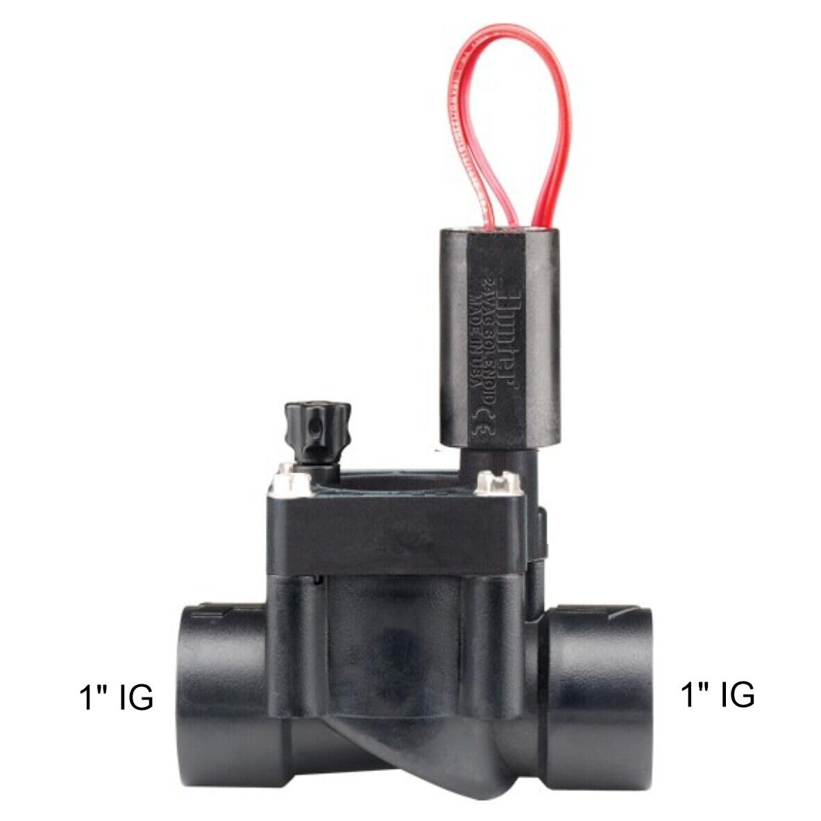HUNTER Magnetventil PGV-100-G-B 1" IG mit PE Kupplung 25/32-1" AG Ventil Kugelventil ohne Durchflussregulierung (mit Kupplung 25 x 1 " AG)