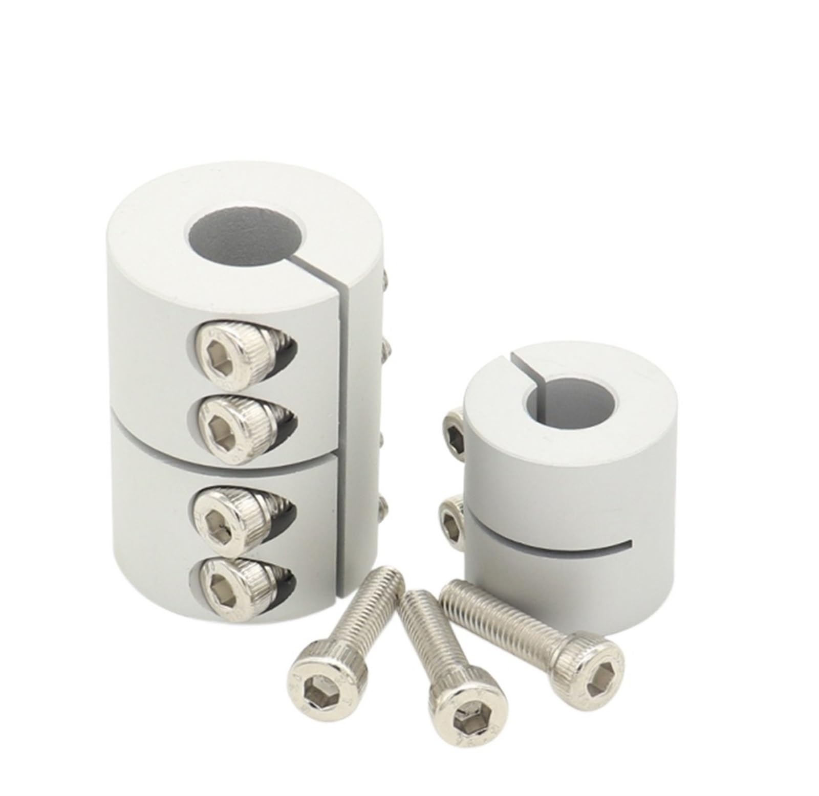 Rigid Coupling,Stainless Steel Rigid Coupling 1pcs D20L25 3D Printer Part Lead Screw Coupler Rigid Coupler Rigid Coupling Motor Connector Motor Shaft Coupling(4x10)