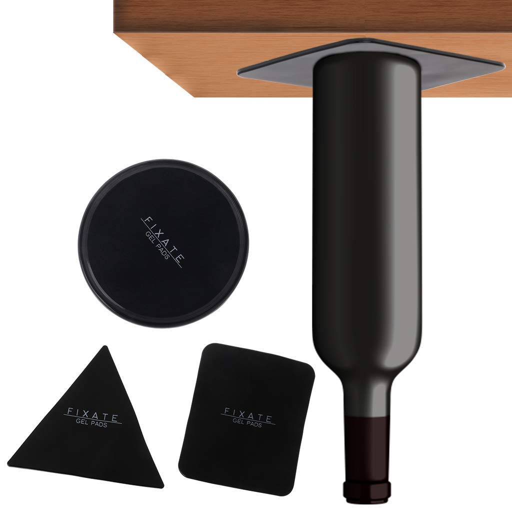 Fixate Gel Pad Potente Fixate Gel Pad Fuerte Stick Adhesivo Pared Casual Stick Flexible Negro A