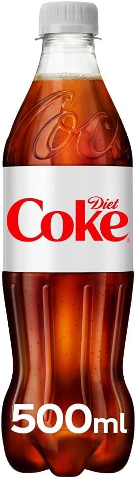 Diet Coke Carbonated Soft Drink, PET Bottle, 500ml