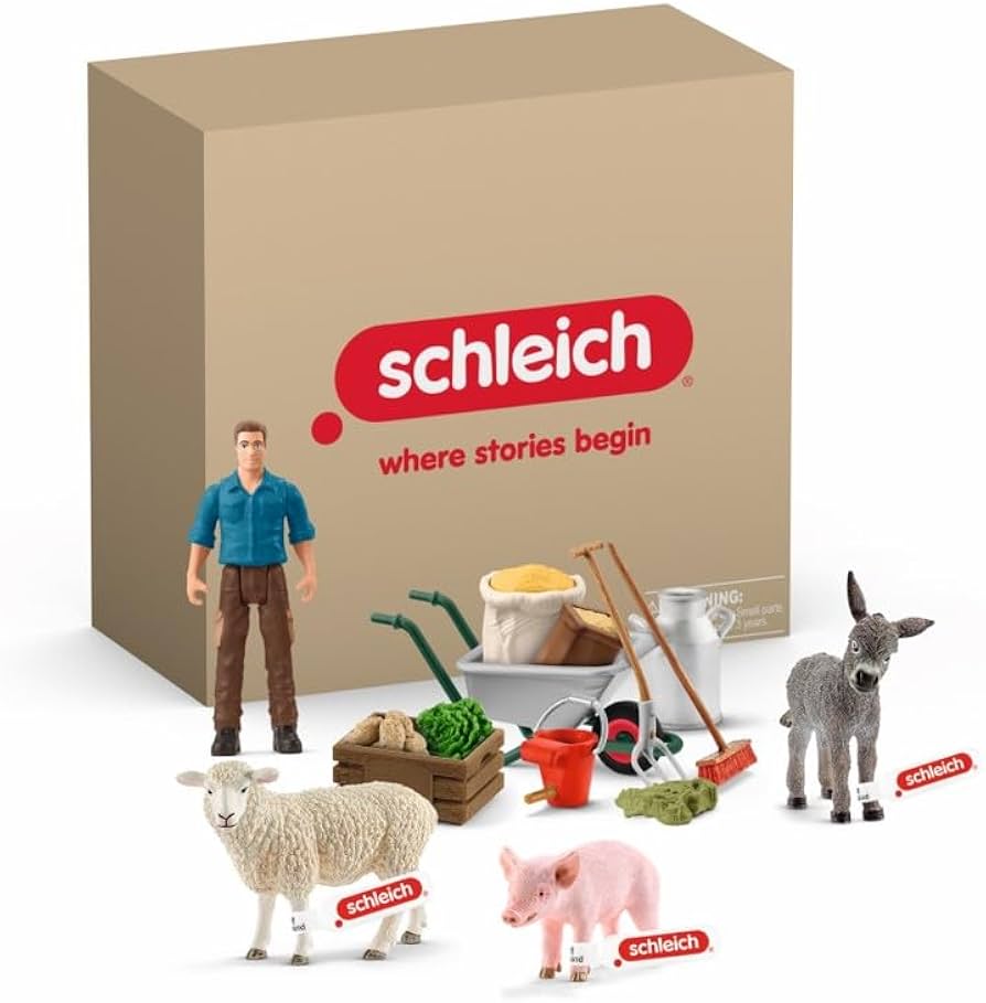 Amazon.co.jp: Schleich (シュライヒ) ファームワールド 動物餌やり