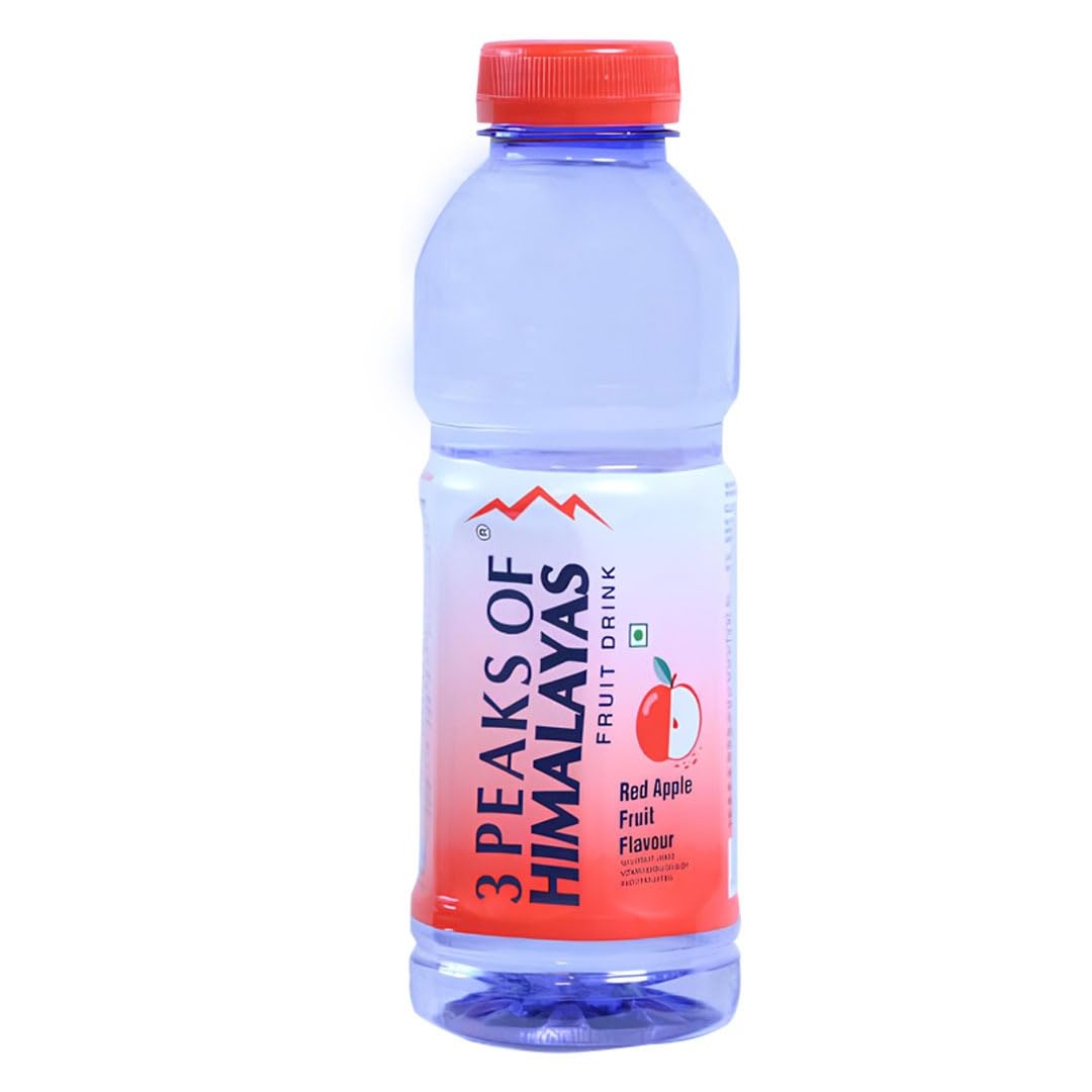 3 PEAKS OF HIMALAYAS Gls Food Apple Fruit Flavoured Water|Red Apple Flavoured|Red Apple Fruit Flavour Water-500Ml- Pack Of 12 (B0CL339BL3) Amazon Price History, Amazon Price Tracker
