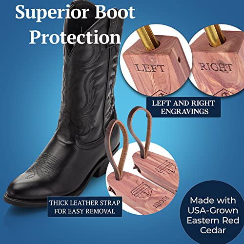 HOUNDSBAY Cowboy Boot Trees, Cedar Western Boot Tree for Men & Women, Shoe Tree for Boots, Boot Stretcher & Shaper2