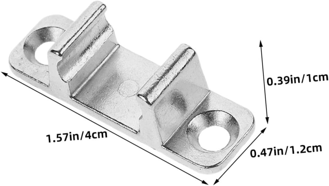 SEWACC 4 Sets Range Hood Metal Latches and Glass Panel Fasteners, Universal Kitchen Appliance Hardware for Range Hood Panel Replacement, Compatible with Multiple Brands