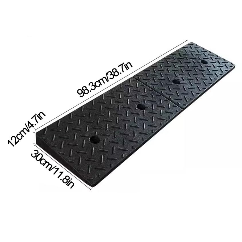 Rampa para bordillo de goma resistente 98.3x30x12cm miniatura 2