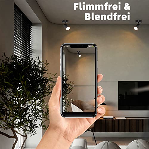 Homefire 10er GU10 LED Glühbirne Warmweiß Leuchtmittel 4W Glühlampe PAR16 Einbaustrahler Abstrahlwinkel 120 ° Strahler Spot 3000K Küchenlampe Deckenstrahler für Deckenspot Wandspot Wohnzimmer
