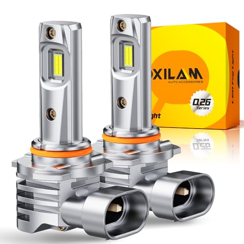 Image of OXILAM 9005 LED Bulbs, 1000% Ultra-Bright, 6500K Super Bright, 3 Min Quick Install, 1:1 Mini Size, Plug and Play, Pack of 2