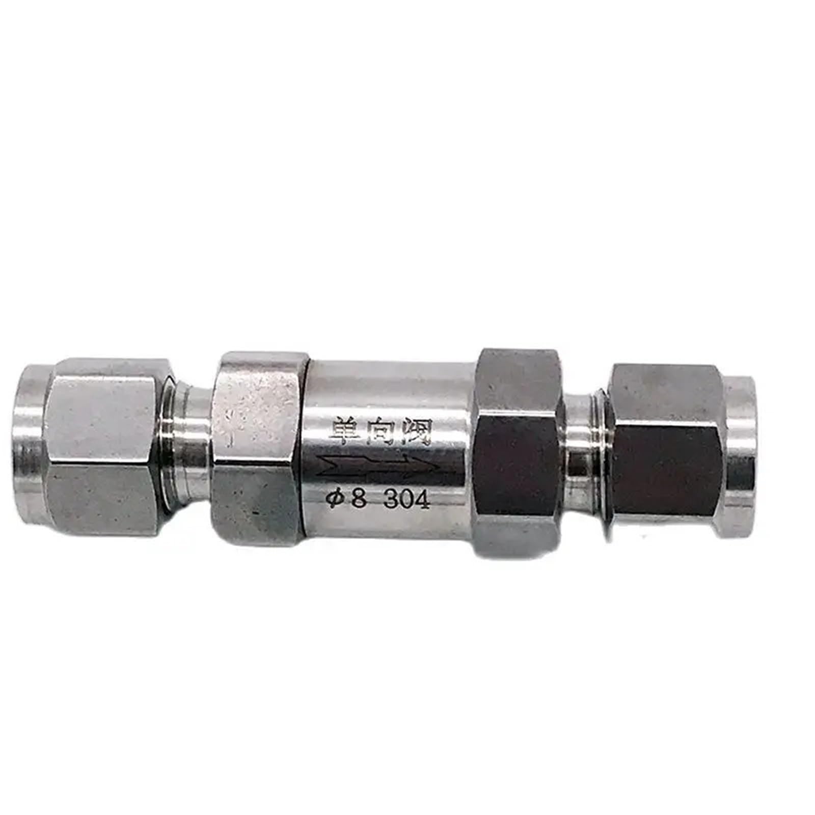 Uyzndkvsi 10Mm Check Valve 1/8" 1/4" 3/8" 1/2" Ss304 Stainless Steel 1-Way Valve(10Mm)