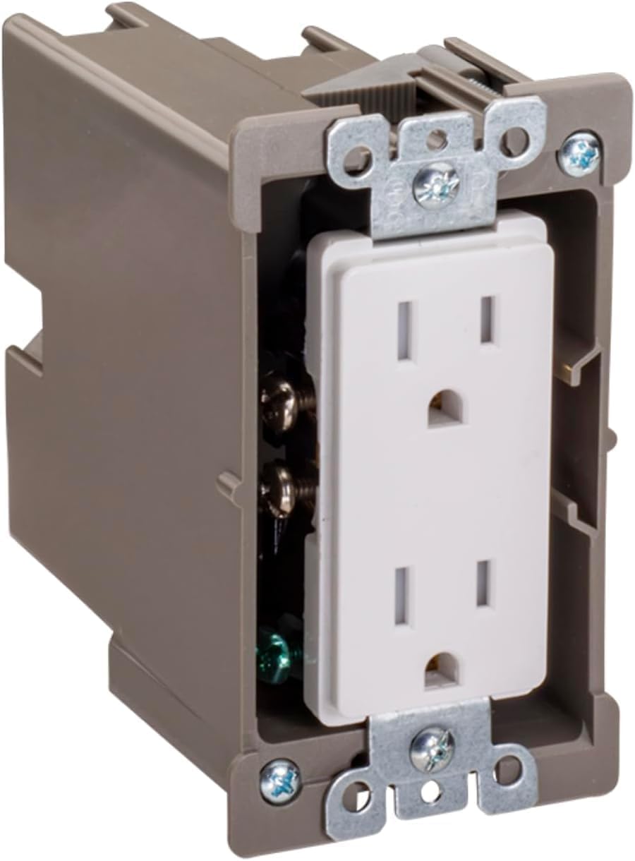 SmarToggle Single Gang Retrofit Wall Box – Old Work Electrical Box for Stud or No-Stud Mount | 1-1/2" Toggle Depth | Smart Device, Outlet, or Switch PC Wall Box | Rated 50 lbs Load — Amazon image 5