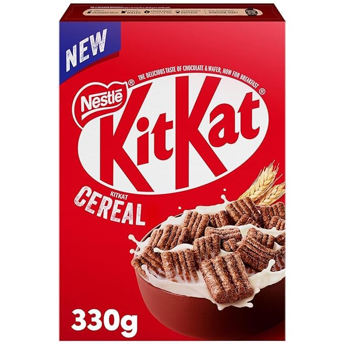 Chocolate Breakfast Cereal KitkatThe Delicious Taste Of Chocolate & Wafer With Milk Chocolate Coating Crunchy Wholegrain & Full Cocoa Explosion Pack 330g (B0D67C26HM) Amazon Price History, Amazon Price Tracker