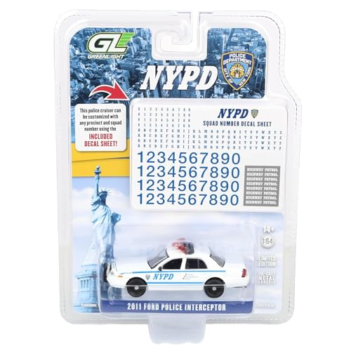Modelo a escala 1:64 Ford Crown Victoria Policía NYPD miniatura 7
