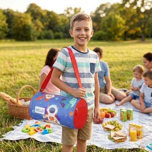 Image of Stylbase Kids Duffle Travel Bag | Durable Lightweight Polyester Sports & Gym Kids Luggage Carry Bag for Boys & Girls | Travelling Bag for Swimming, Dance, School & Weekend Trips