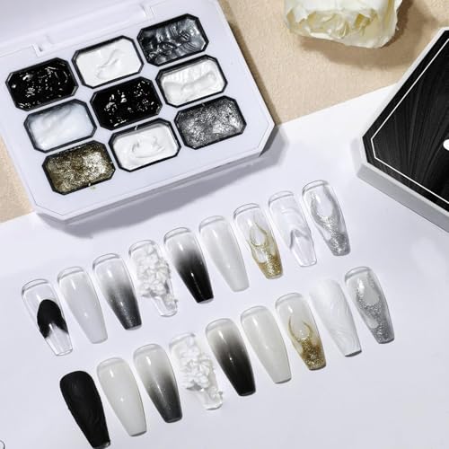 Esmalte de uñas de gel con degradado tridimensional persistente de alta densidad 3