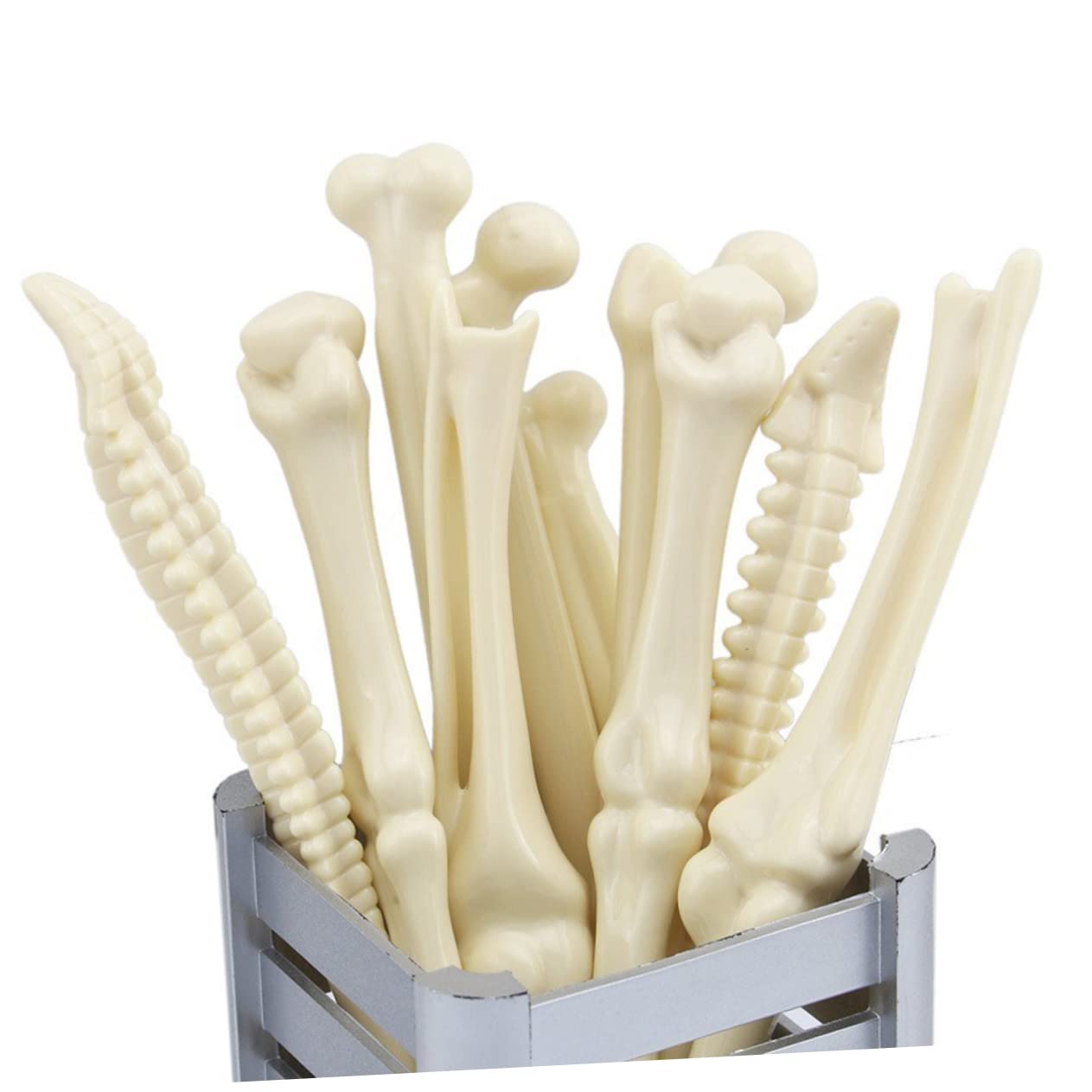 Lurrose 60 Piezas Bolígrafo De Hueso Creativo Doctor Doctores Diseño De Hueso Bolígrafos Papelería De Campo Médico Bolígrafos Morados Útiles Escolares Para Tinta De Calavera