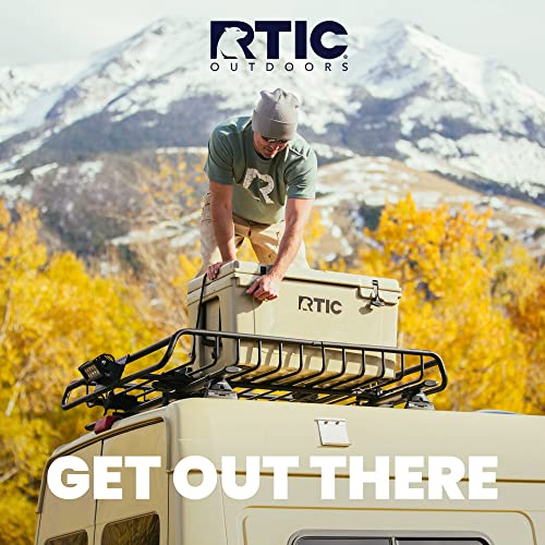 Rtic Hard Cooler 65 Qt, Tan, Ice Chest With Heavy Duty Rubber Latches, 3 Inch Insulated Walls Keeping Ice Cold For Days, Great For The Beach, Boat, Fishing, Barbecue Or Camping #TOP4