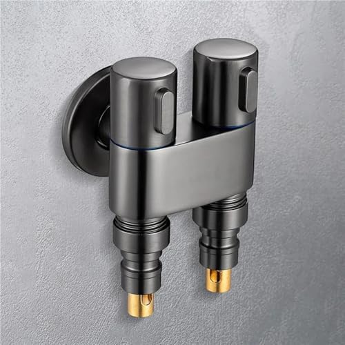 Válvula angular doble para solucionar la falta de tomas de agua en el inodoro del baño 8