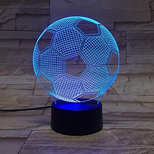 Lámpara de Mesa de Noche LED en Forma de Balón de Fútbol miniatura 4