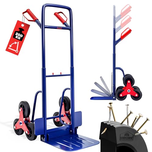 DEUBA Diable d'escalier 200kg 6 Roues