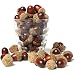 MyGift 100 Pieces Brown Assorted Artificial Acorn Caps, Autumn Vase Filler Decorations