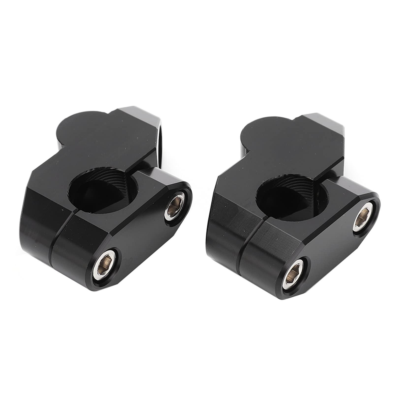 Kierownica Riser Podnoszenie Kierownicy Motocykla 7/8-calowe Piony Kierownicy Motocykl ze Stopu Aluminium CNC Akcesorium do Modyfikacji(czarny)