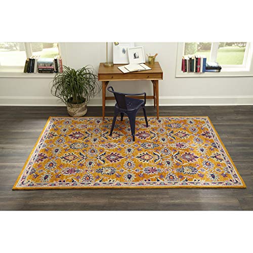Momeni Ibiza Wool Area Rug, 2'3" X 7'10" Runner, Orange #TOP1