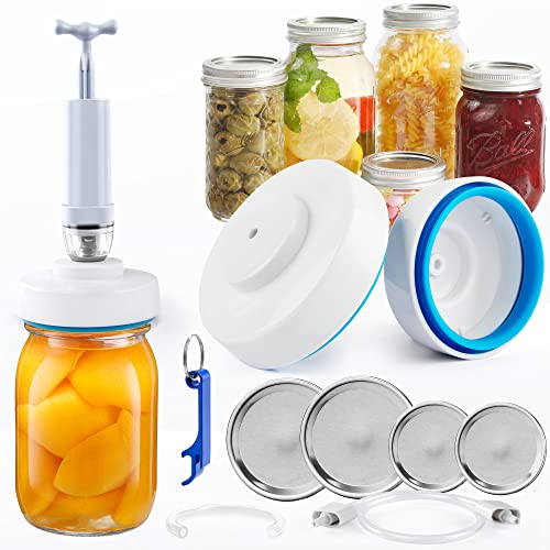 Mason Jar Vacuum Sealer, Jar Vacuum Sealer Kit for WideMouth & Regular