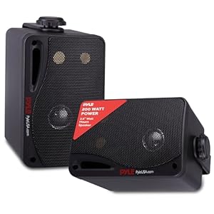 PYLE AUDIO INC 3.5” Bluetooth Home Speakers, 3-Way Indoor/Outdoor Speaker System, 200 Watt