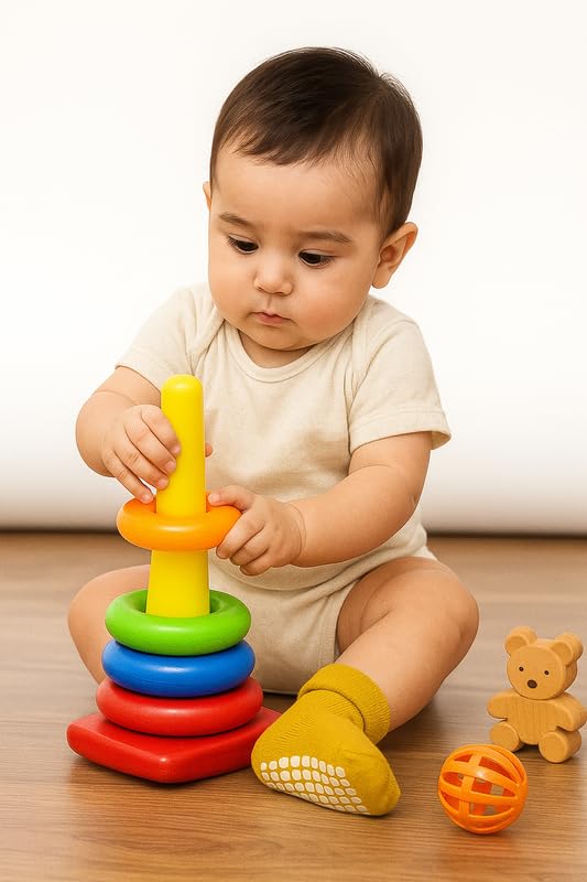 Image of CHACKO Kids Cotton Socks | Soft, Breathable & Anti-Skid Warm Socks for Boys & Girls (Pack of 1, Ages 1-12 Years)