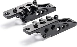 2Pcs Front & Rear Axle Shock Link Mount for 1/10 RC Axial Wraith 90018 90048 90053 RR10,Black