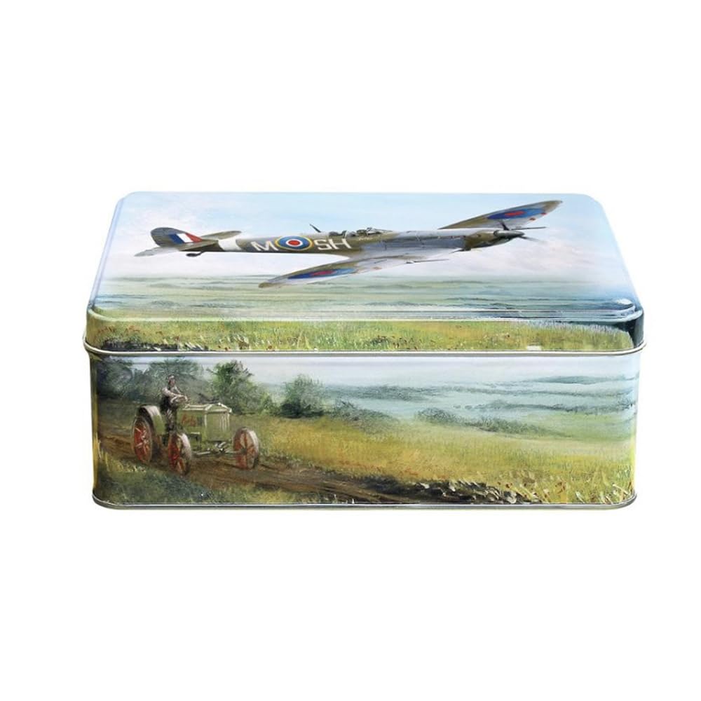 Elite Tins Multi Elitetins Derek Blois - Spitfire - Deep Rectangular Tin- 195 X 154 X 75Mm