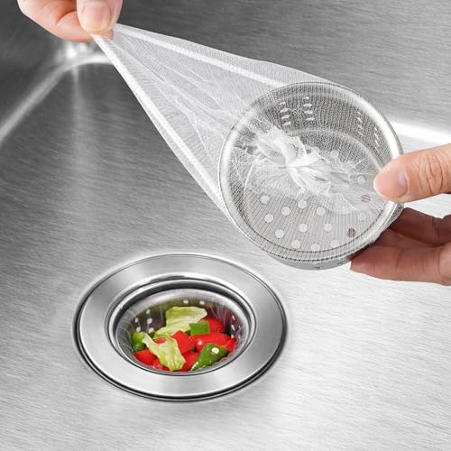 300 Pack Kitchen Disposable Sink Drain Covers Sourdough Drain Catcher