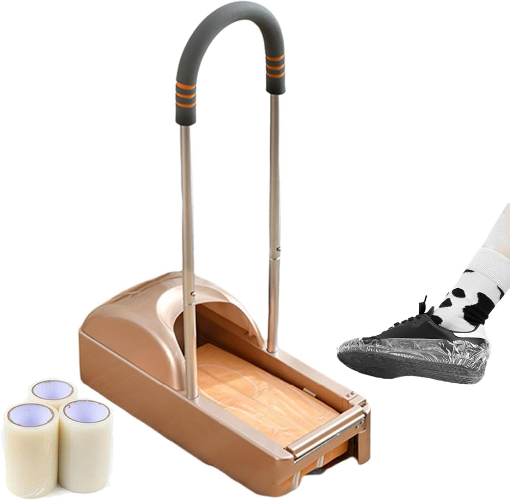 MRKU Portable Shoe Cover Dispenser - Hygienic Solution for Home,Factory,and Laboratory