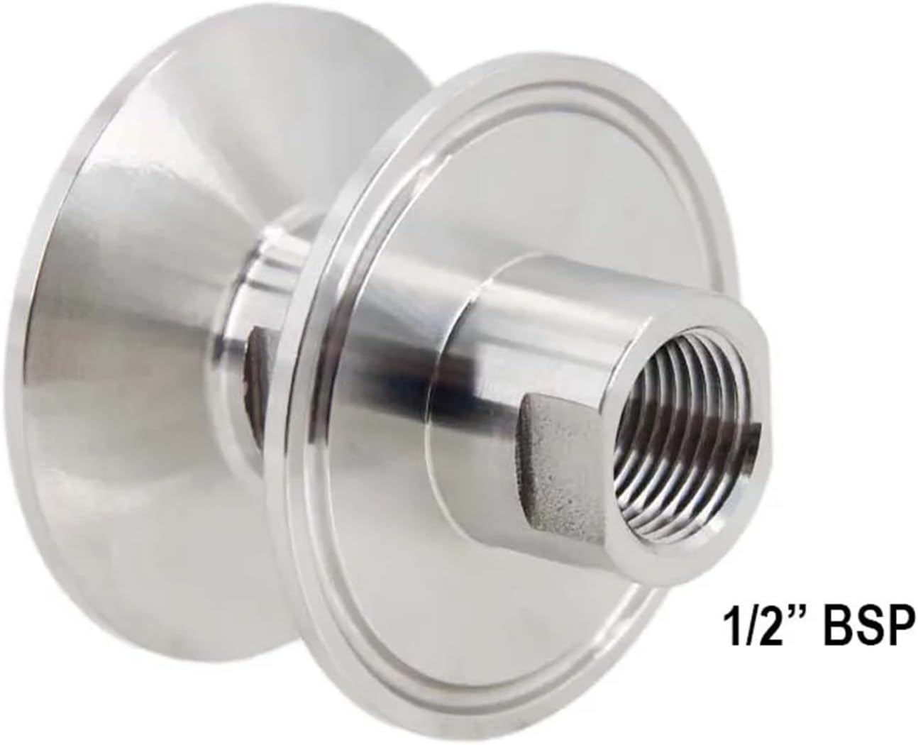 2 Inch Tri Clamp x 1/2" BSPT(NPT) Adapter Stainless Steel 304 Homebrew Clover Fitting, Brewer Hardware(BSP)