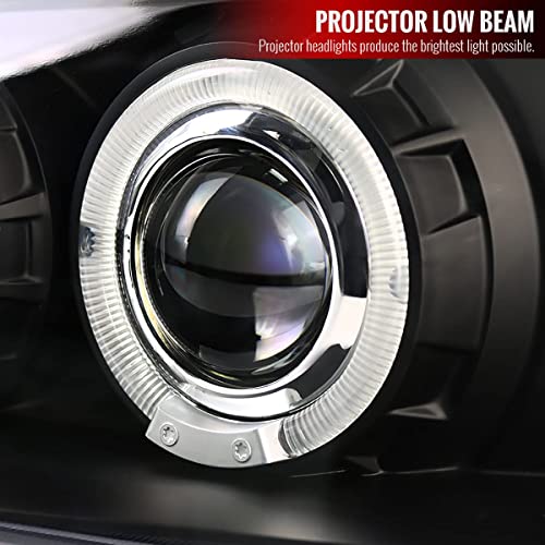 Carpartsinnovate For Gt Black Led Halo Projector Headlights Head Lamps #TOP3