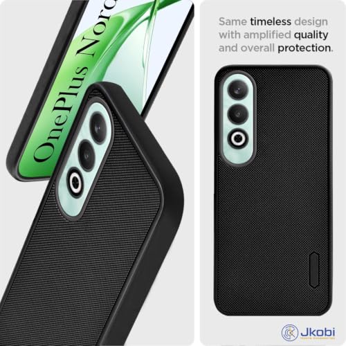 Image of Jkobi Rubberised Back Cover Case for Oneplus Nord CE 4 (Textured Grip Design | Micro-Fiber Cloth Inside | Slim and Light Weight | Soft Touch and Feel)