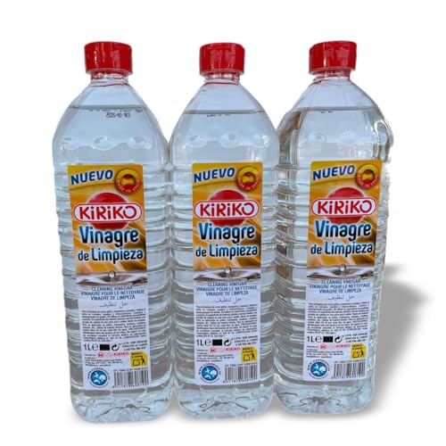 Vinagre de Limpieza • Vinagre Concentrado Profesional • Pack de Ahorro 3 Unidades de 1 Litros