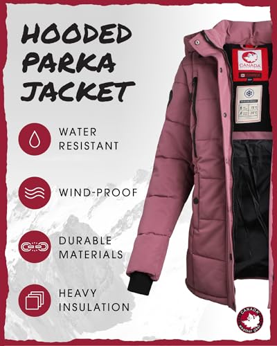 CANADA WEATHER GEAR Womens Winter Coat – Full Length Quilted Puffer Parka – Plus Size Heavyweight Maxi Jacket for Women, S-XL - Image 3