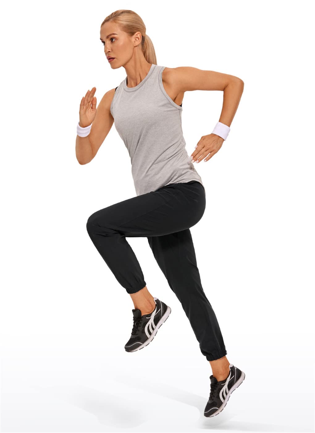 Dninmim Damen-Sporthose mit Kordelzug, leicht, Wanderhose, Sommertasche, Workout, Jogginghose