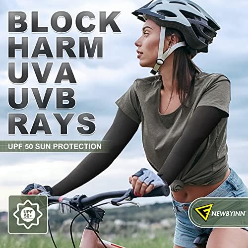UV Sun Protection Compression Arm Sleeves for Men Women Youth Football Golf Basketball — view 2