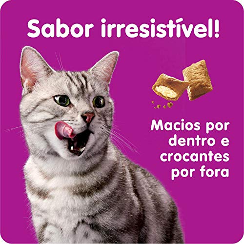 Kit Petisco Whiskas Temptations Anti Bola de Pelo Para Gatos Adultos 8x40g